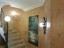 Treppenhaus stucco gesso sp 24 strukturiert + Warmgoldlasur flächendeckend intensiv aufgetragen + hochpoliert